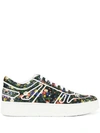 Jimmy Choo Hawaii Floral-print Low-top Sneakers In Multi