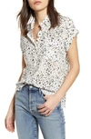 Rails Whitney Plaid Shirt In White Mocha Leopard