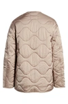 Allsaints Torin Quilted Jacket In Dusty Pink