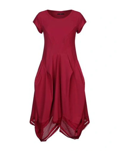 High By Claire Campbell Short Dresses In Garnet