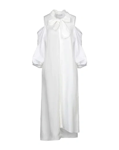 Jw Anderson Midi Dresses In White