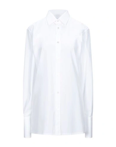 Maison Margiela Silk Shirt In White