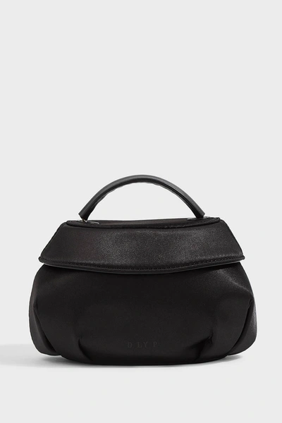 Dlyp Tops Off Satin Mini Bag In Black