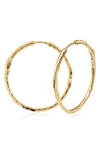 Monica Vinader 18k Yellow Gold Vermeil Siren Muse Large Hoop Earrings In Y Gold