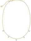 Monica Vinader Diamond And 18k Yellow Gold Vermeil Fiji Tiny Button Necklace In Y Gold