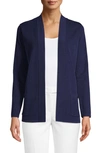 Anne Klein Plus Size Open-front Patch-pocket Cardigan In Distant Mountain