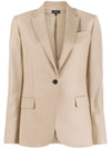 Theory Single Breasted Blazer In Neutrals