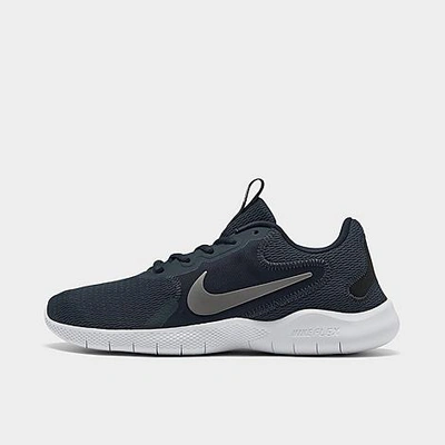 Nike Men's Flex Experience Rn 9 Running Shoes In Obsidian/metallic Cool Grey/black