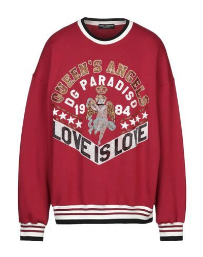 Dolce & Gabbana Sweatshirts In Red