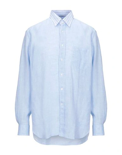 Alessandro Gherardi Linen Shirt In Sky Blue