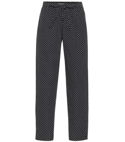 Undercover Dotted Cotton Pants In Black