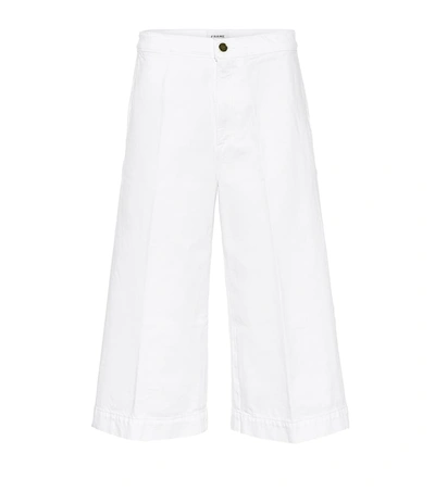 Frame Le Culotte Cropped High-rise Jeans In White