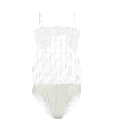 Stella Mccartney Floral-lace Bodysuit In New