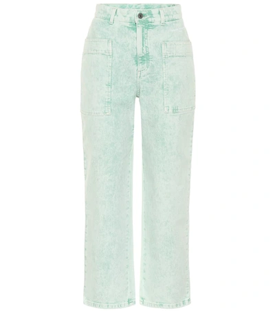 Stella Mccartney High-rise Straight Jeans In Green
