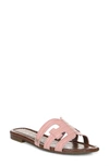 Sam Edelman Women's Bay Slide Sandals In Pink Croc Leather