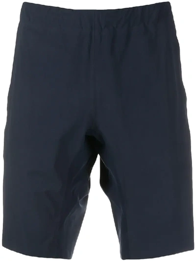 Arc'teryx Elasticated Waist Textured Track Shorts In Blue