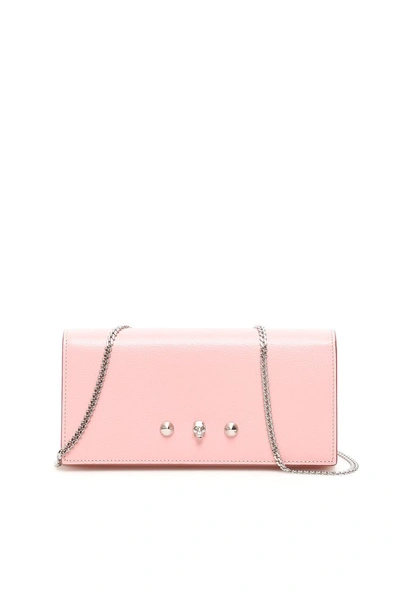 Alexander Mcqueen Wallet On Chain In Pink