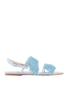 Polly Plume Sandals In Sky Blue