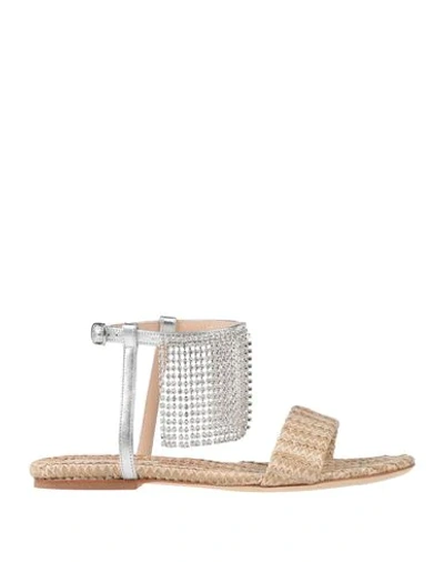 Polly Plume Sandals In Beige