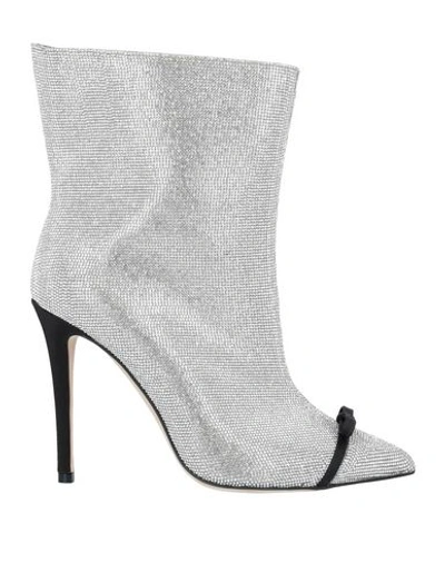 Marco De Vincenzo Ankle Boots In Silver