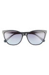 Longchamp Le Pliage 57mm Gradient Cat Eye Sunglasses In Blue