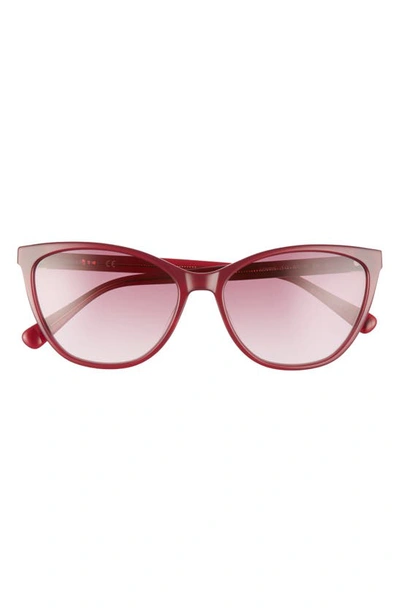 Longchamp Le Pliage 57mm Gradient Cat Eye Sunglasses In Purple