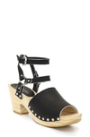 Etienne Aigner Yasmine Sandal In Black Nappa Leather