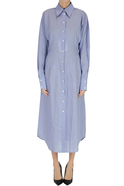 Acne Studios Oversize Powder Blue Shirt Dress