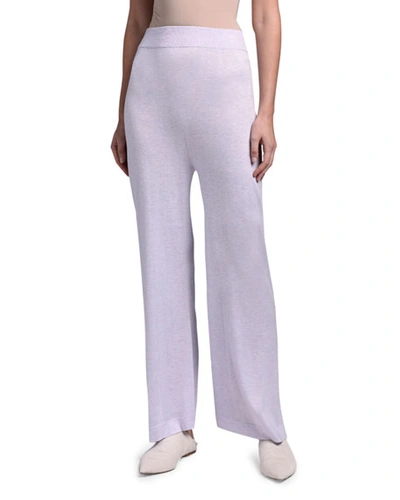 Agnona Full-leg Pants In Lavender