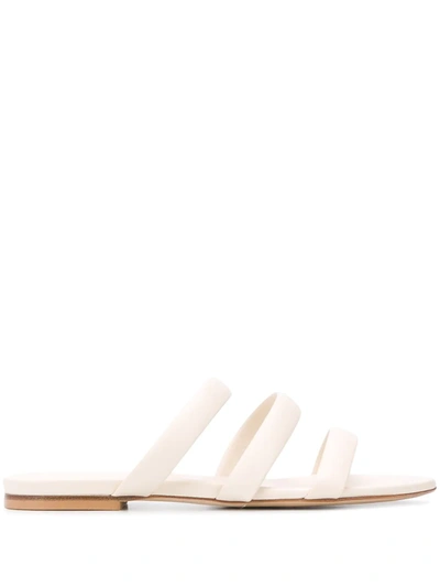 Aeyde Women's Chrissy Leather Sandals In Cream