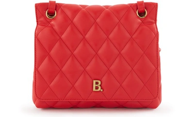 Balenciaga Medium Model B Shoulder Bag In Red