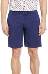 Rodd & Gunn The Peaks Cotton-blend Over-dyed Classic Fit Shorts In Marine