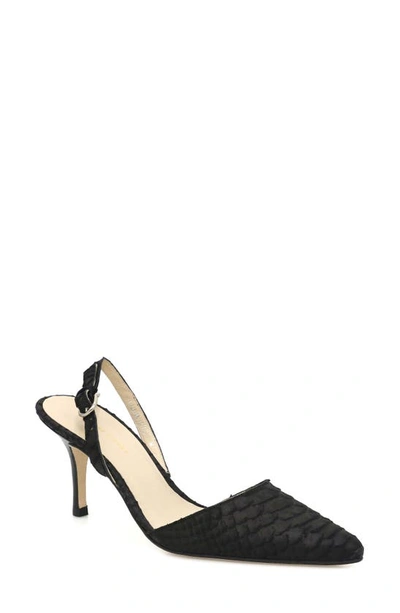 Etienne Aigner Lillia Pump In Black Nubuck Leather