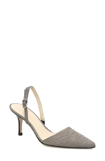 Etienne Aigner Lillia Pump In Cement Snake Print Leather