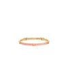 Tory Burch Serif-t Enameled Stackable Bracelet In Tory Gold/pink City