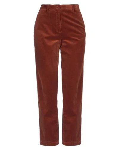 Aspesi Casual Pants In Rust