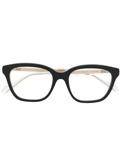 Gucci 52mm Square Optical Glasses In Black
