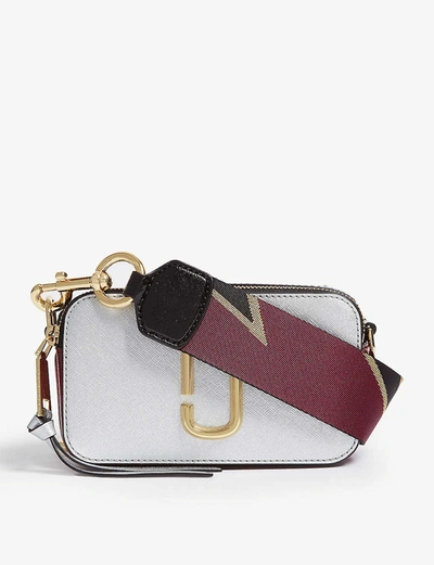 Marc Jacobs Womens Silver Multi Snapshot Leather Cross-body Bag