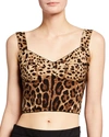 Dolce & Gabbana Charmeuse Leopard Corset Top