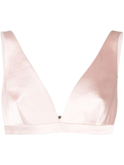 Givenchy V-neck Bralette Top In Pink