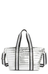 Think Royln Junior Wingman Tote Bag In New Silver Foil