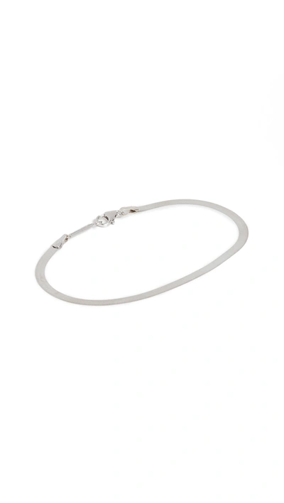 Lana Jewelry 14k Liquid Gold Chain Bracelet In White Gold
