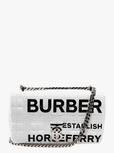 Burberry Lola Shoulder Bag In White