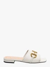 Gucci Flat Sandals In White
