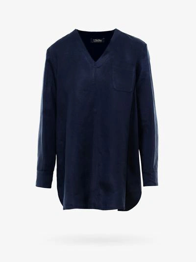 Max Mara Shirt In Blue