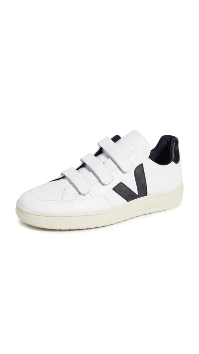 Veja V-lock Leather Sneakers In White