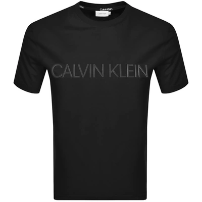 Calvin Klein 2 Tone Logo T Shirt Black