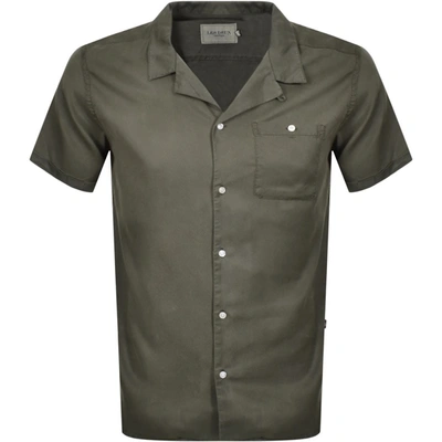 Les Deux Laurent Short Sleeved Shirt Green