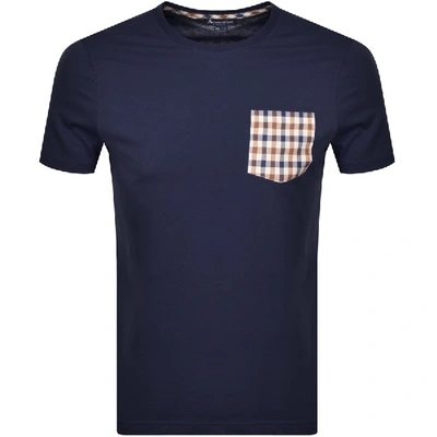 Aquascutum Sean Patch Pocket T Shirt Navy