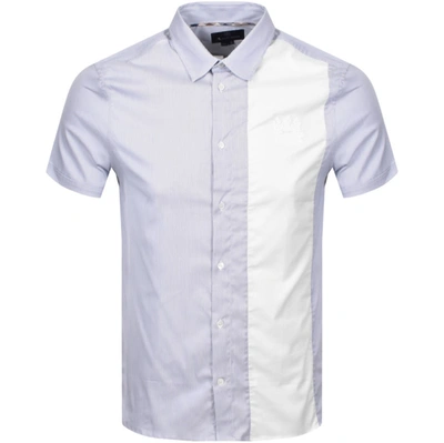 Aquascutum Edmonton Short Sleeve Shirt Blue